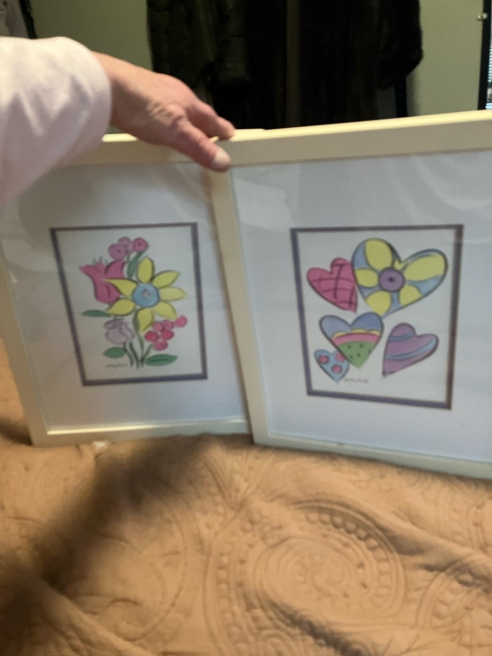 Two Framed Art Prints By Sally Huss